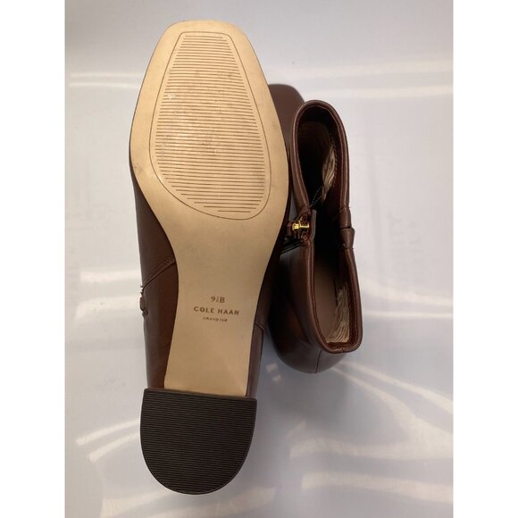 Cole Haan Women's Valley Square Toe High Heel Chestnut Booties 9.5 - Picture 7 of 7